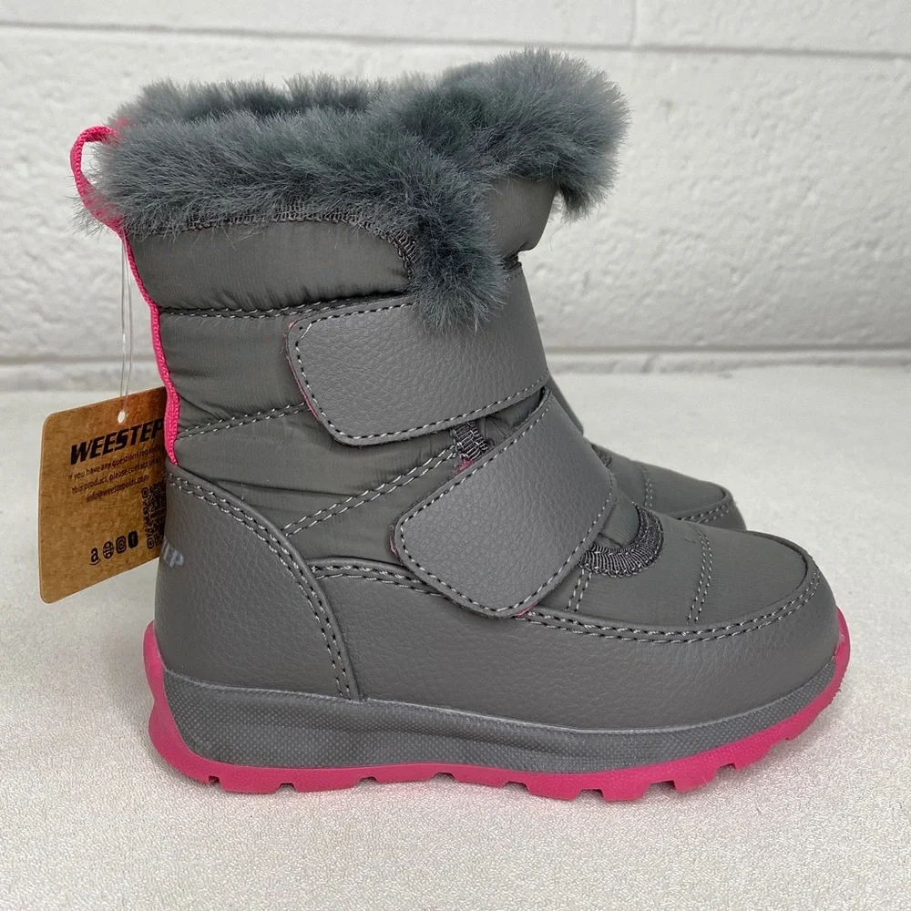 Weestep girls winter water resistance snow boots toddler girl size 8